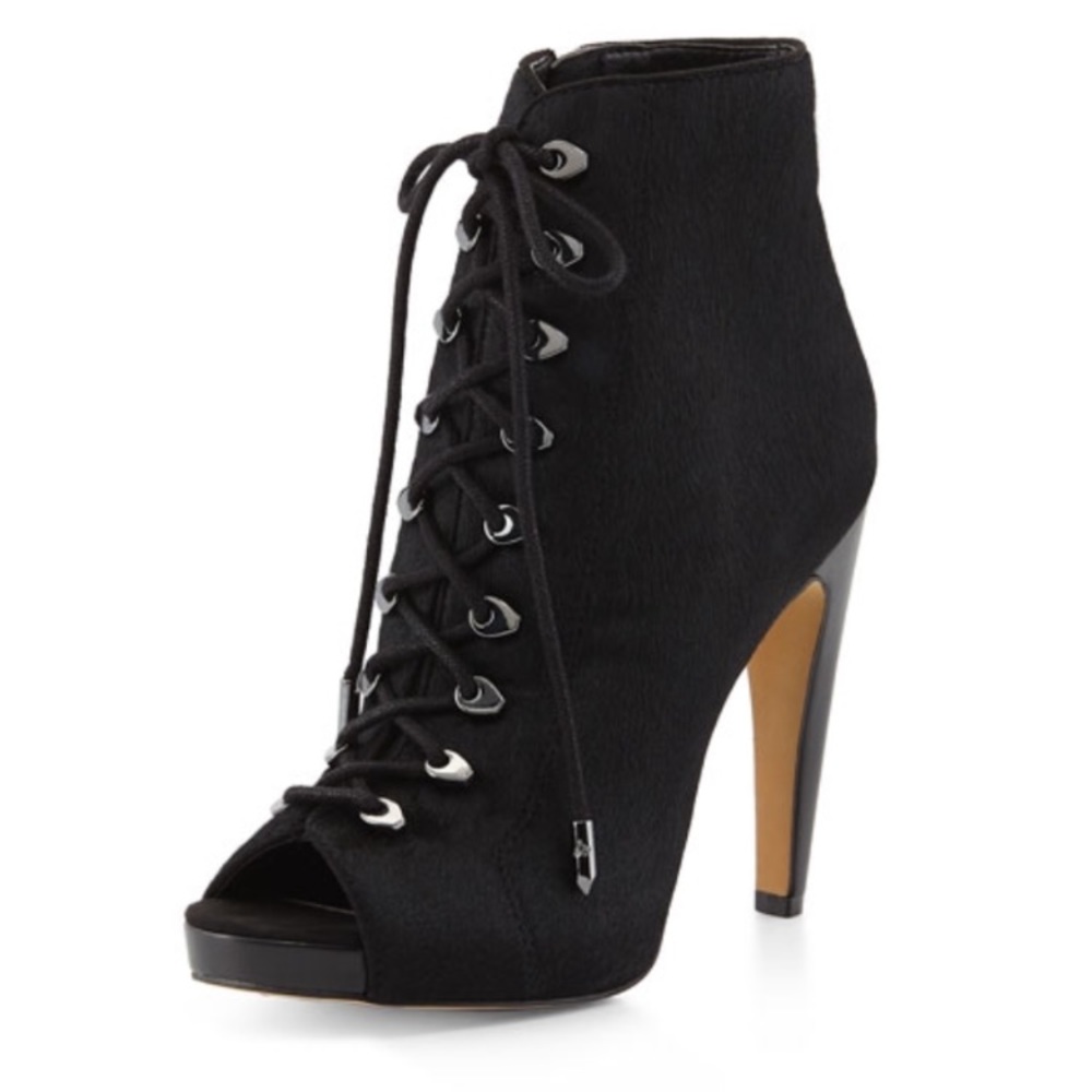 Sam Edelman Kareem Calf Hair Booties Heels